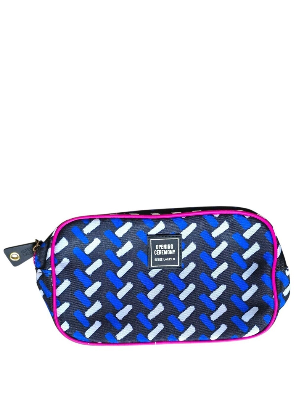 Estée Lauder x Opening Ceremony Cosmetic Makeup Bag Blue White Red Zip Pouch